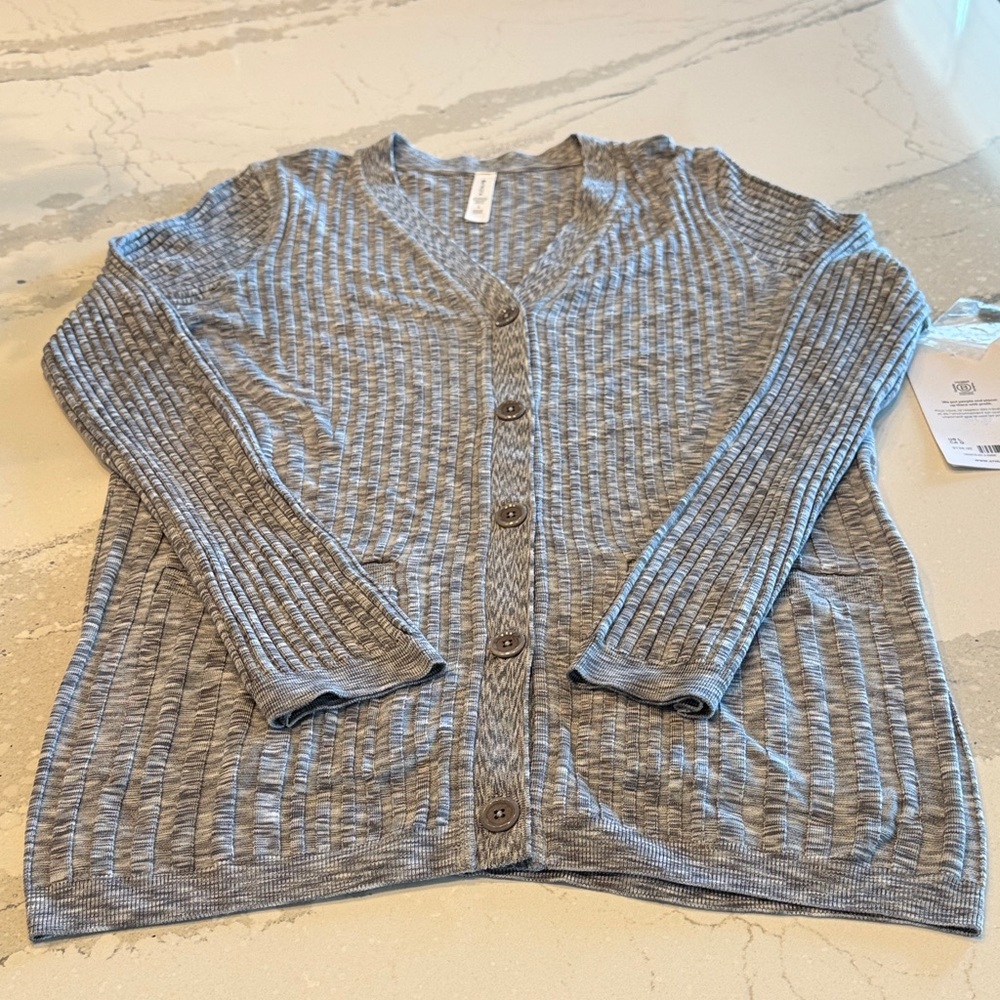 Athleta Gray Revolve Cardigan NWT